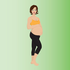 Stages of pregnancy vector