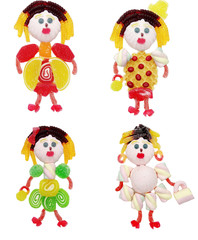 creative marmalade fruit jelly sweet food princess form collage