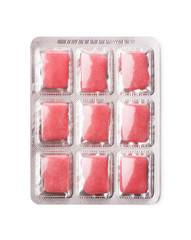 Chewing gum in blister