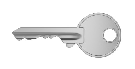 Metal Key Isolated
