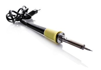 the soldering iron