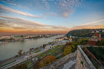 Sunrise over Budapest, Hungary