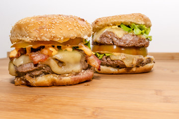 Tasty Bacon cheeseburger with Angus 