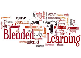 Blended learning, word cloud concept 7