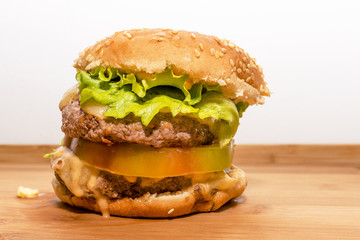 Tasty Bacon cheeseburger with Angus 