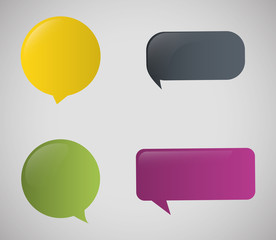 communication design. bubble icon. conversation concept 