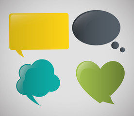 communication design. bubble icon. conversation concept 