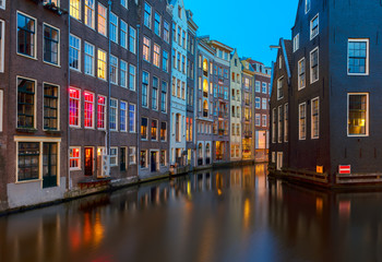 Obraz premium Houses of Amstardam, Netherlands