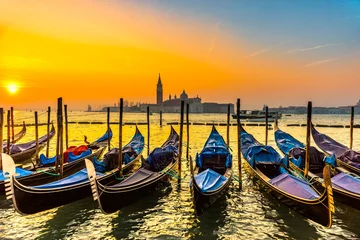 Wandaufkleber Gondolas in Venice, Italy © Luciano Mortula-LGM