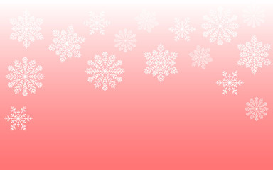 pink snowy background