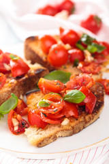 Italian food. Bruschetta.