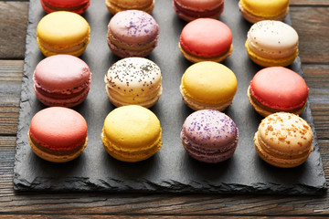 French delicious dessert macaroons