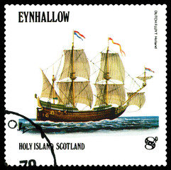 Postage stamp. Dutchfluit  Holland.