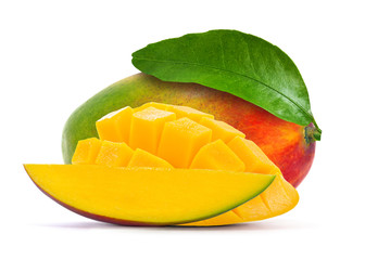 Mango isolated on white