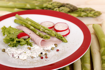 spargel mit schinken