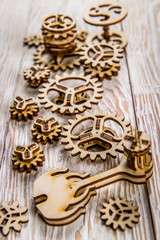 gears are on the table