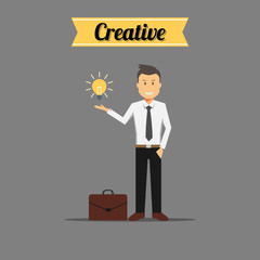 Businessman Character find idea