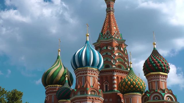 Saint Basil's Cathedral on Red square, Moscow, Russia