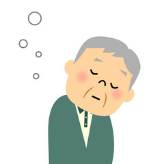 シニア おじいちゃん うとうと