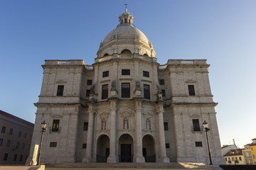 Fototapeta na wymiar Church of Santa Engracia in Lisbon in Portugal