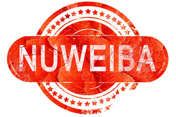 nuweiba, vintage old stamp with rough lines and edges
