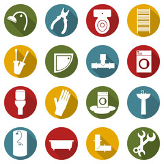 Repair icons set.