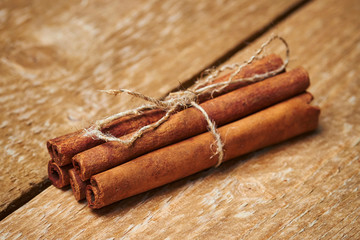 cinnamon sticks on the table