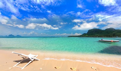 Obraz premium Paradise beach in Koh maiton island , phuket ,Thailand