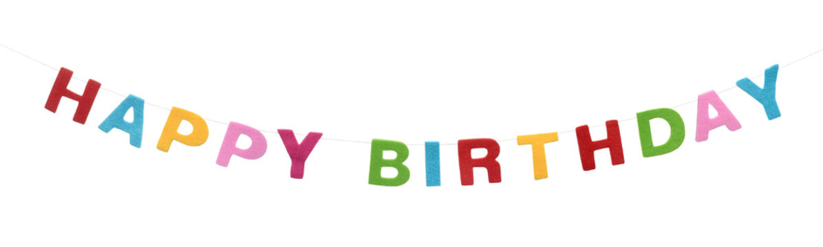 Happy Birthday Geburtstag Girlande