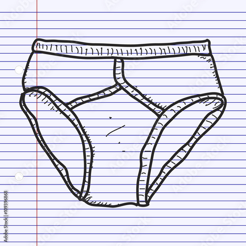 "Simple doodle of a pair of pants" Stock image and royaltyfree vector
