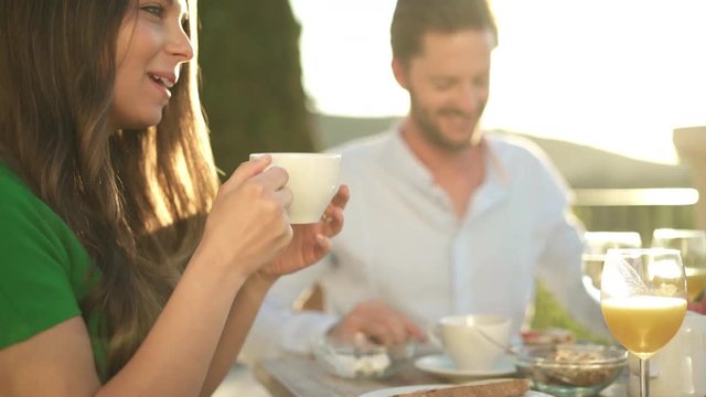 privat breakfast on terrace
