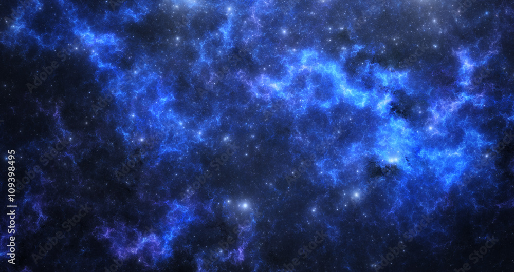 Canvas Prints deep space nebula with stars.