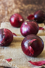 Bulbs of red onion