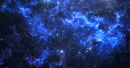 Deep space nebula with stars.