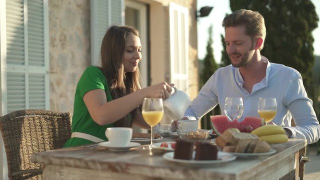 privat breakfast on terrace
