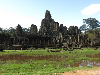 Fototapeta na wymiar Bayon temple Angkor Thom, Cambodia 