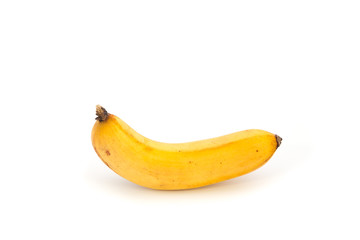 Banana on white background