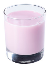 Strawberry Milk isolated on white