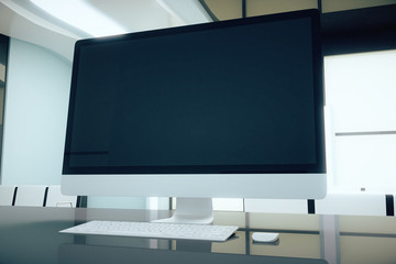 Blank screen on desk
