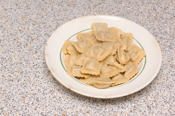 dumplings on a plate