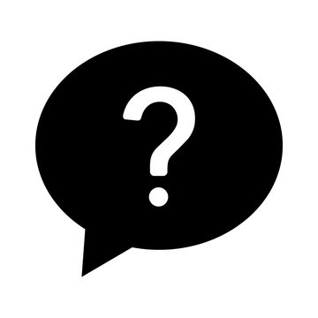 recommend clip art: Ask question or make a request flat icon for apps and websites