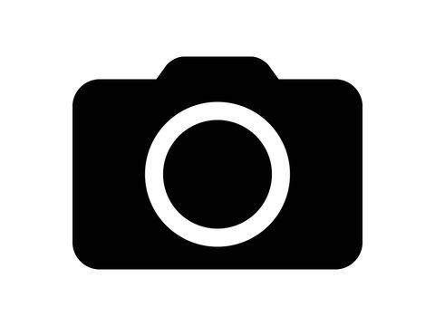 Photography camera flat icon for apps and websites