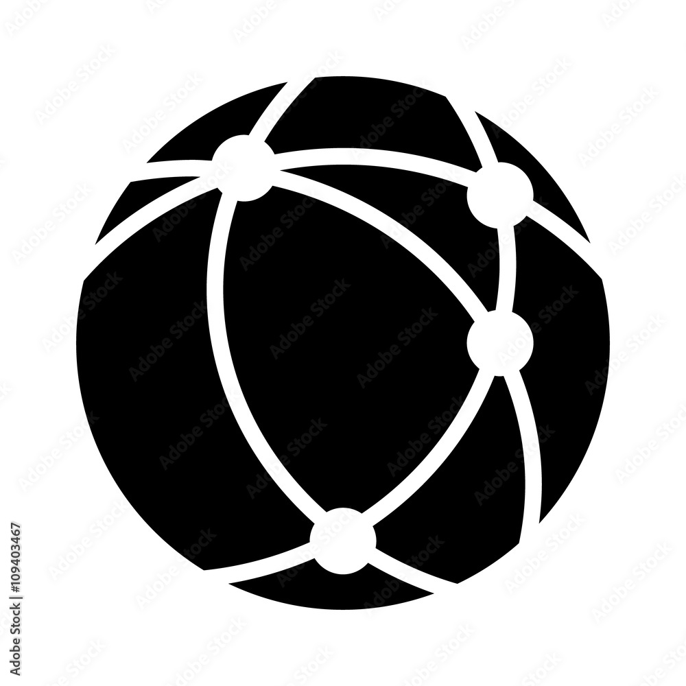 Canvas Prints world wide web / www internet communication flat icon for apps and websites