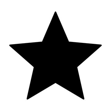 Star Rating, Movie Star Or Favorite Flat Icon For Apps And Websites