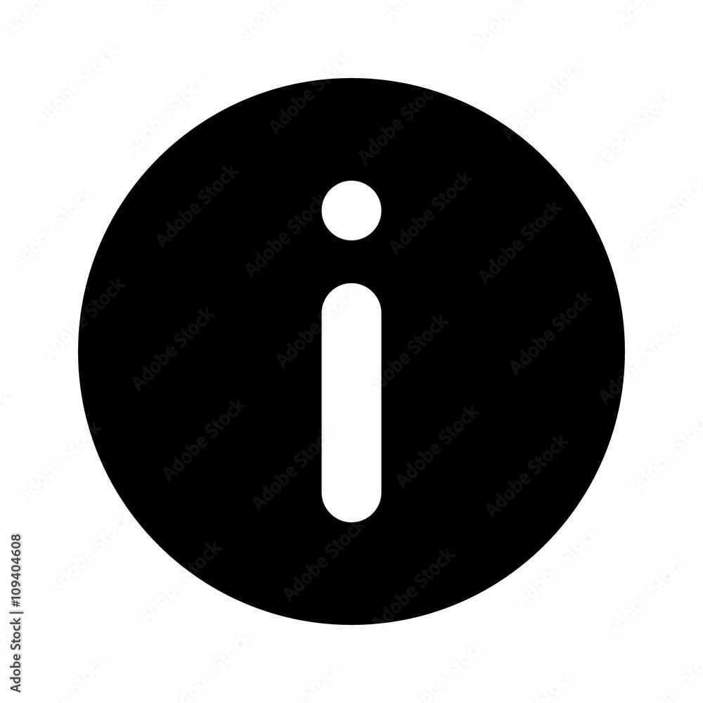 Poster help information or application help flat icon for apps and websites
