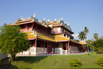 Thailand architecture mixed Chinese at Bang Pa-In palace