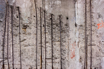 Remains of the Berlin Wall. The Berlin Wall (Berliner Mauer) in