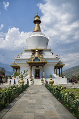 The National Memorial Chorten located in Thimphu, Bhutan