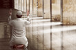 religious muslim man praying