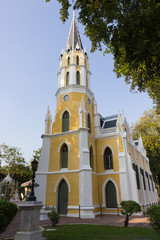 Fototapeta na wymiar Church of Wat Niwet Thammaprawat at Bang Pa-In in Ayutthaya,Thai